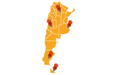 Ciudades con más conexiones de ómnibus en Argentina