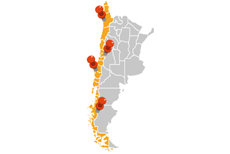 Ciudades con más conexiones de buses en Chile